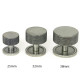 Blacksmith Pewter Patina Brompton Cabinet Knob on Round Rose