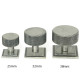 Blacksmith Pewter Patina Brompton Cabinet Knob on Square Rose