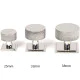 Polished Stainless Steel Brompton Cabinet Knob on Square Rose