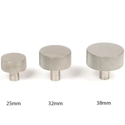 Satin Stainless Steel Brompton Cabinet Knob