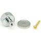 Satin Chrome Brompton Cabinet Knob on Round Rose
