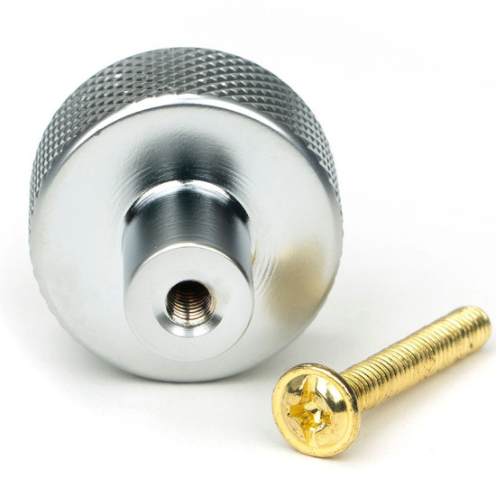 Satin Chrome Brompton Cabinet Knob