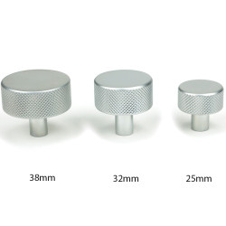 Satin Chrome Brompton Cabinet Knob