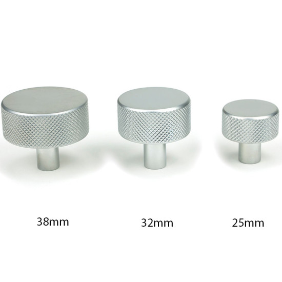 Satin Chrome Brompton Cabinet Knob