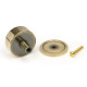 Aged Brass Kelso Cabinet Knob on Round Rose