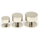 Polished Nickel Kelso Cabinet Knob on Round Rose