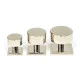 Polished Nickel Kelso Cabinet Knob on Square Rose