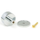 Polished Chrome Kelso Cabinet Knob on Round Rose