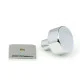 Polished Chrome Kelso Cabinet Knob on Square Rose
