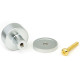 Satin Chrome Kelso Cabinet Knob on Round Rose