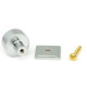 Satin Chrome Kelso Cabinet Knob on Square Rose