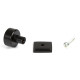 Aged Bronze Kelso Cabinet Knob on Square Rose