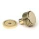 Aged Brass Judd Cabinet Knob on Round Rose