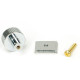 Polished Chrome Judd Cabinet Knob on Square Rose