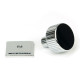 Polished Chrome Judd Cabinet Knob on Square Rose