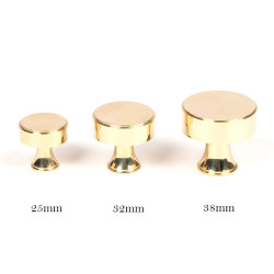 Polished Brass Scully Cabinet Knob