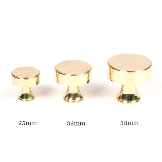 Polished Brass Scully Cabinet Knob