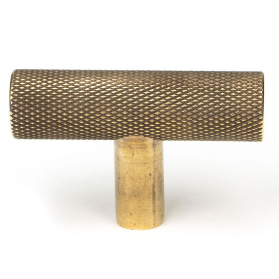 Aged Brass Brompton T Bar Cabinet Knob