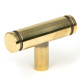 Aged Brass Kelso T Bar Cabinet Knob