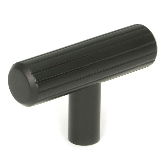 Aged Bronze Judd T Bar Cabinet Knob