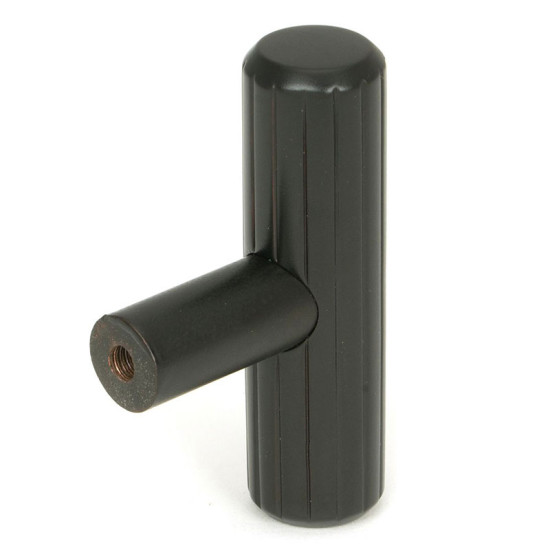 Aged Bronze Judd T Bar Cabinet Knob