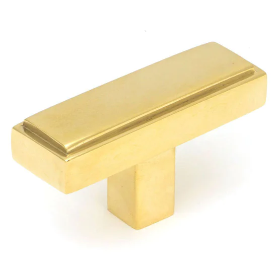 Polished Brass Scully T Bar Cabinet Knob