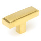 Polished Brass Scully T Bar Cabinet Knob