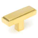 Polished Brass Scully T Bar Cabinet Knob