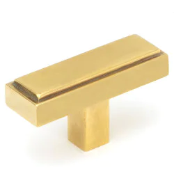 Aged Brass Scully T Bar Cabinet Knob