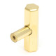 Polished Brass Kahlo T Bar Cabinet Knob