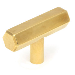 Aged Brass Kahlo T Bar Cabinet Knob