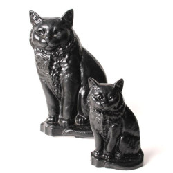 Small Black Cat Door Stop