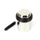 Period Floor Mounted Door Stop - Polished Nickel