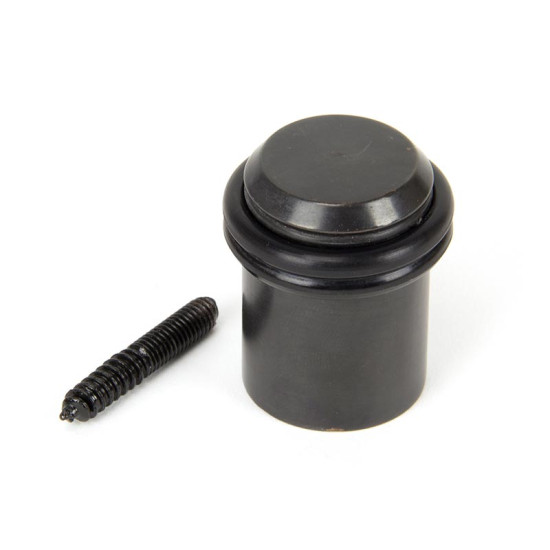 Period Floor Mounted Door Stop - Aged Bronze