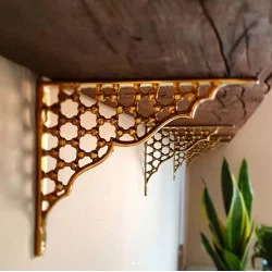 Honeycomb Brass Bracket