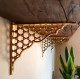 Honeycomb Brass Bracket