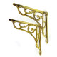 Brass Oblique Shelf Bracket