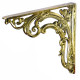 Brass Victorian Scroll Leaf Bracket