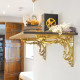 Brass Victorian Scroll Leaf Bracket