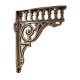 Brass Romanesque Shelf Bracket