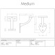 Blacksmith Pewter Patina Handrail Bracket