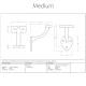 Blacksmith Pewter Patina Handrail Bracket