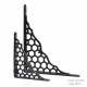 Honeycomb Cast Iron Shelf Bracket