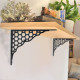 Honeycomb Cast Iron Shelf Bracket