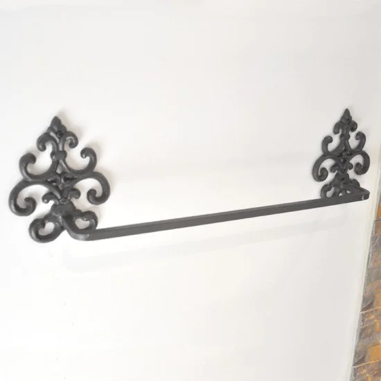 Intricate Fleur De Lys Towel Rail
