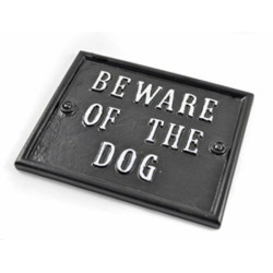 Beware Of The Dog Sign
