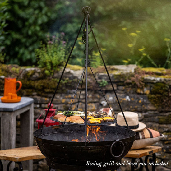 Cooking Tripod with Chain - Kadai