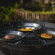 Set of 3 Skillets plus Handle - Kadai