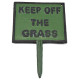 Square Keep Off The Grass Spike