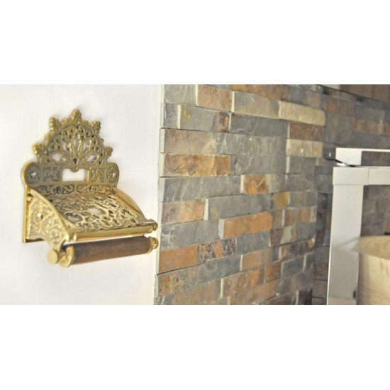 Brass Victorian Toilet Roll Holder